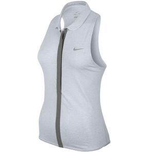 NEW Women's Medium NIKE Dri-FIT Touch Sleeveless Top Grey Heather 598267 051